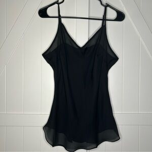 Black Sheer Top‎